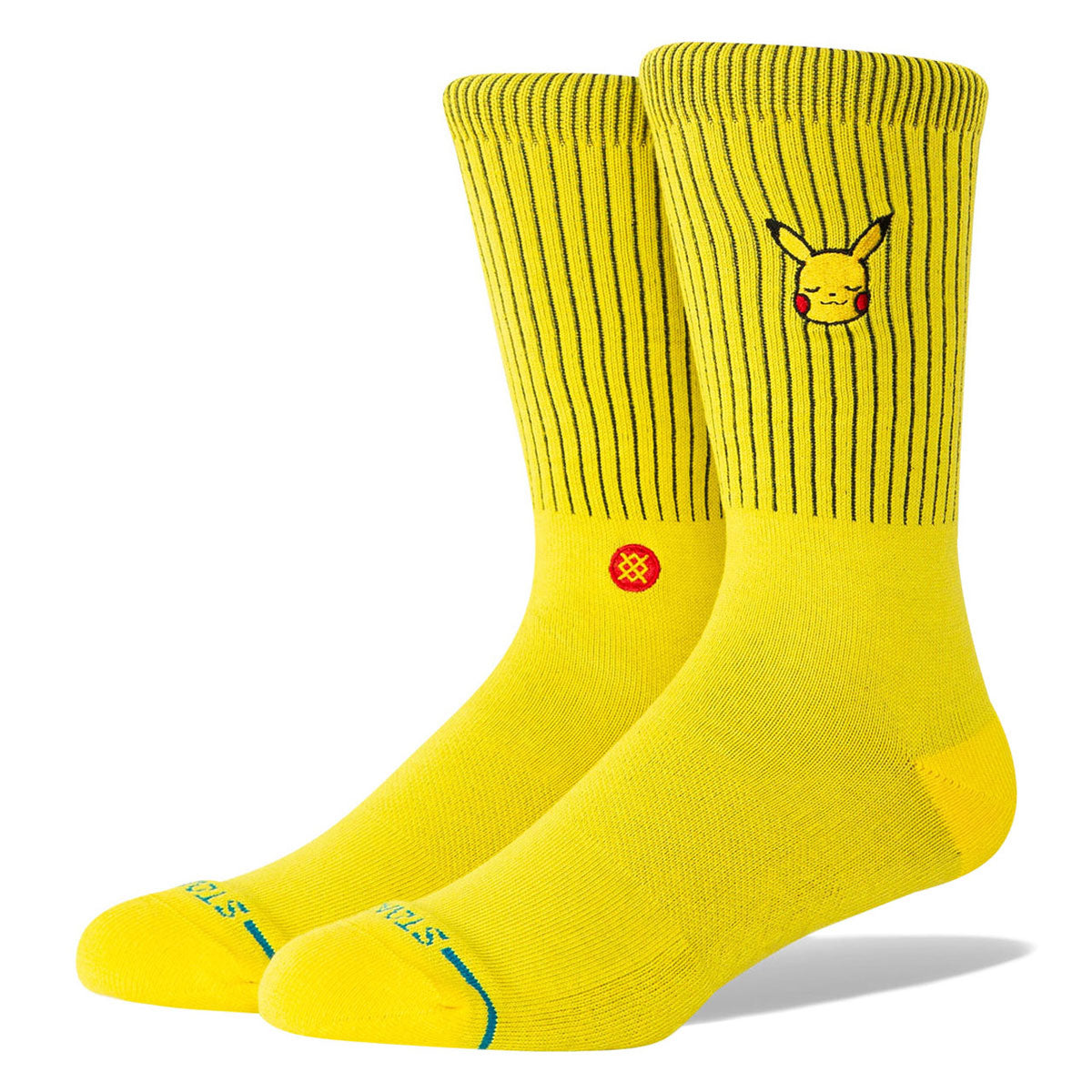 Stance Pikachu Crew Socks - Yellow image 1