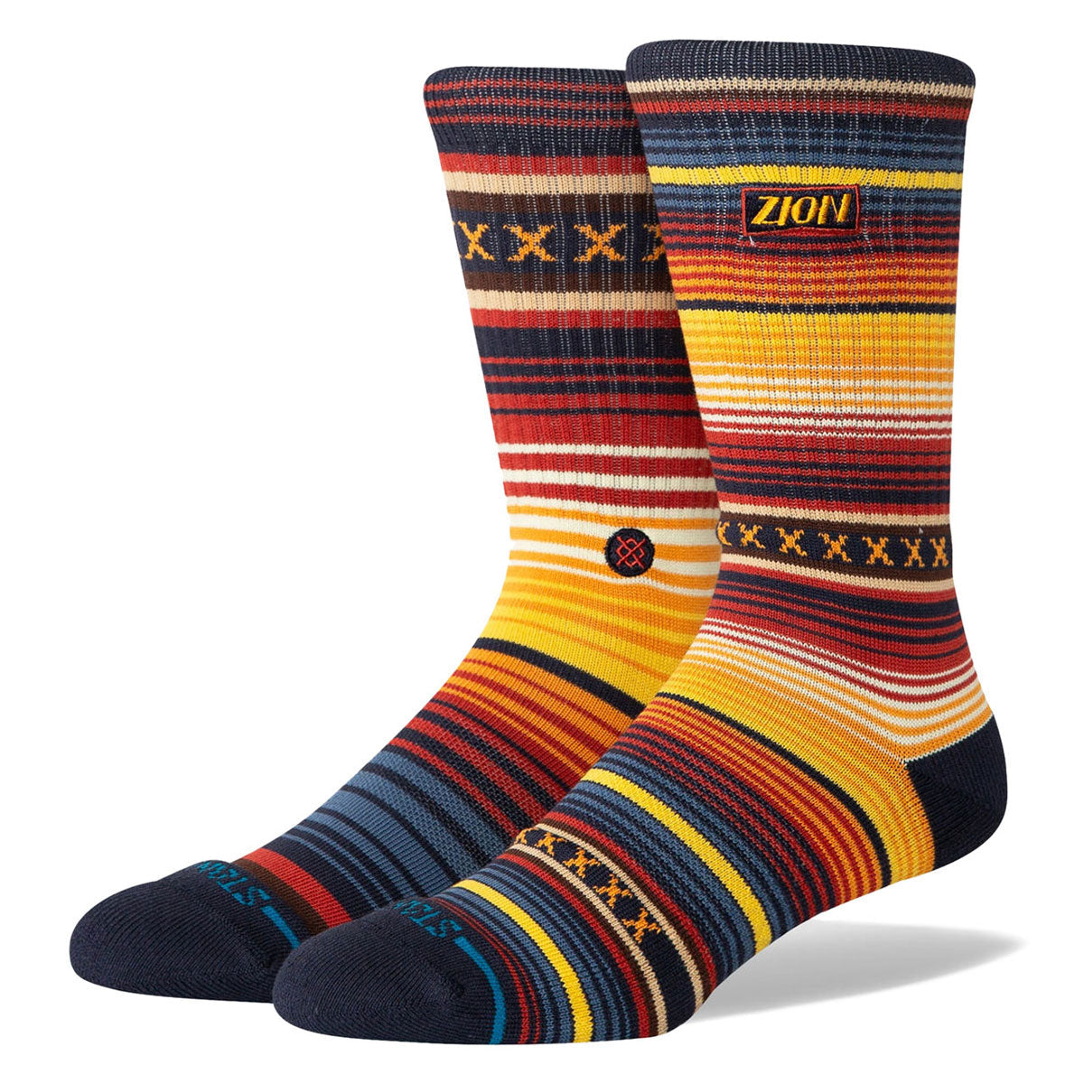 Stance Curren Parks Crew Socks - Navy image 1