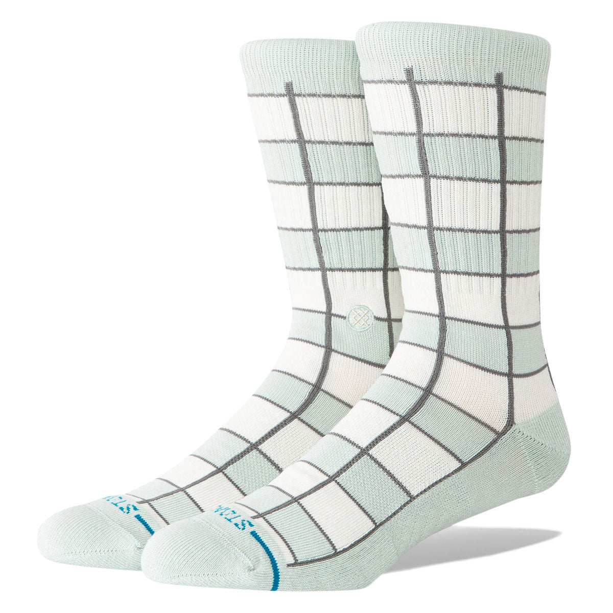 Stance Kitchen Tile Crew Socks - Light Blue image 1