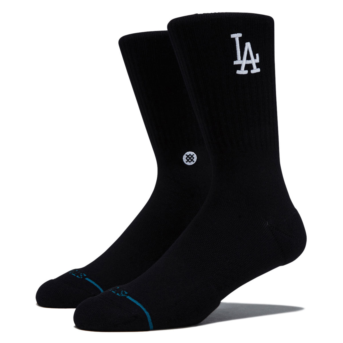 Stance LA Dodgers Crest Socks - Black image 1