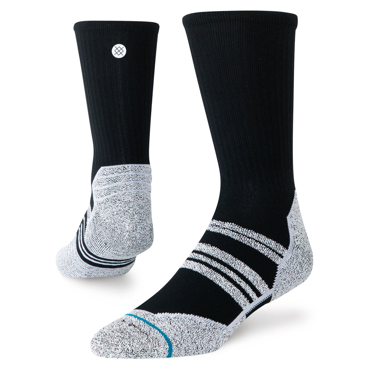 Stance Static Gripper Crew Socks - Black image 1