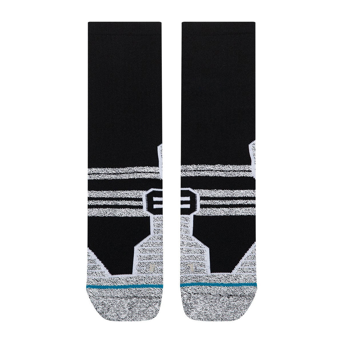 Stance Static Gripper Crew Socks - Black image 2