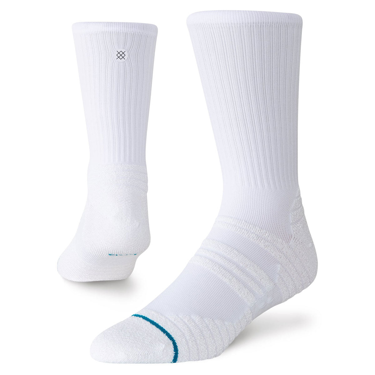 Stance Static Gripper Crew Socks - White image 1