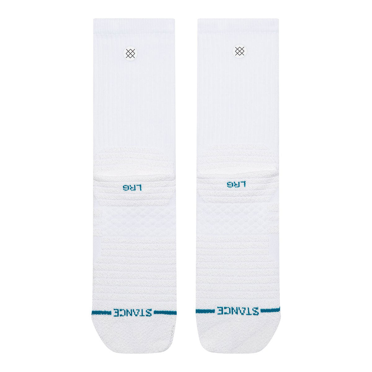 Stance Static Gripper Crew Socks - White image 3