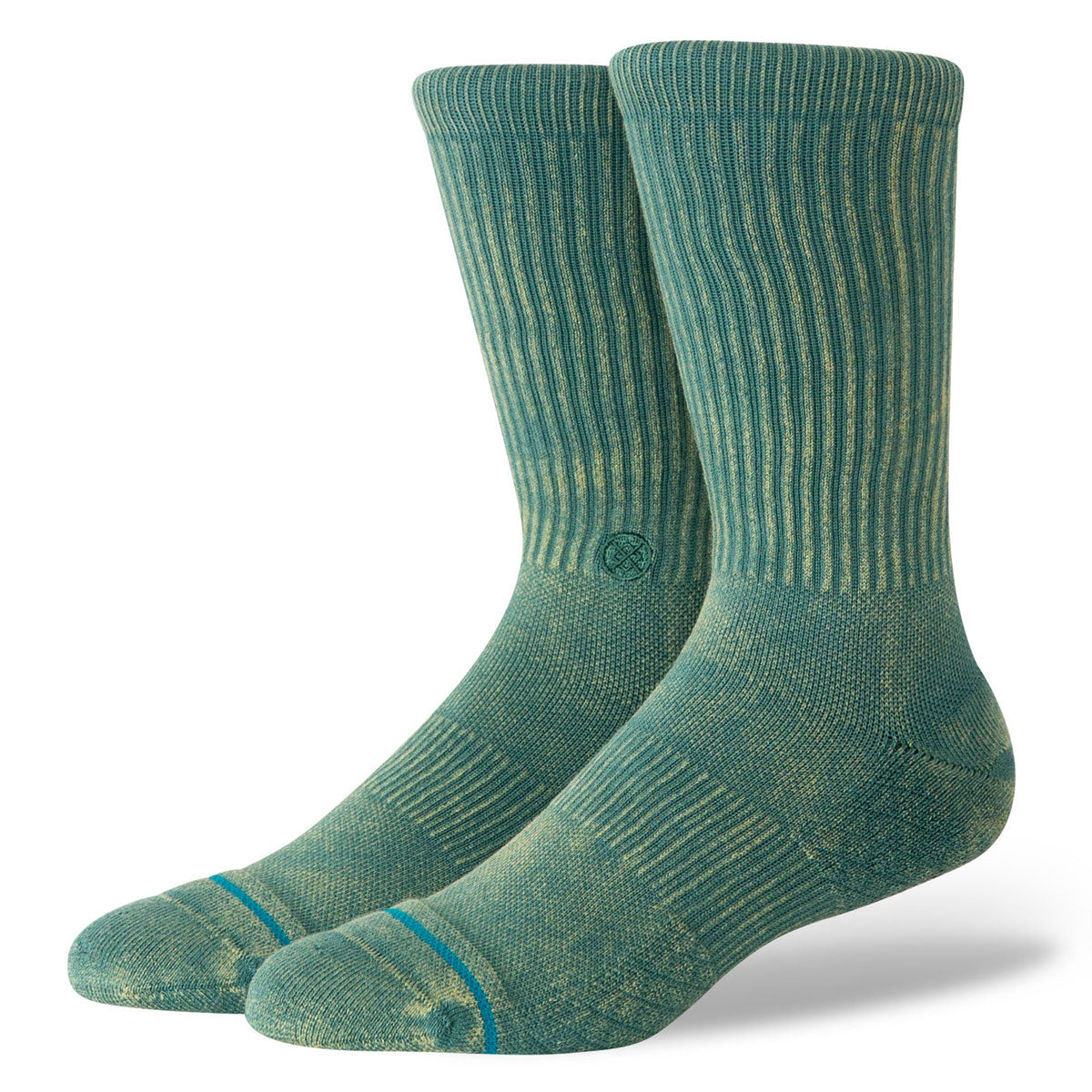 Stance Signature Wash Crew Socks - Teal image 1
