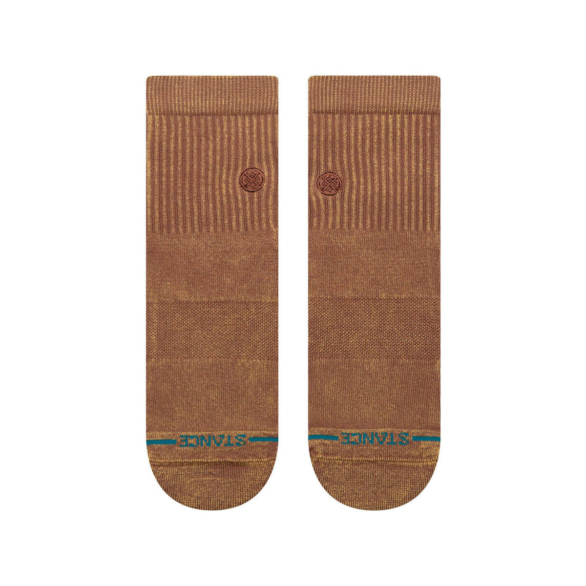 Stance Icon Washed Quarter Socks - Brown image 2