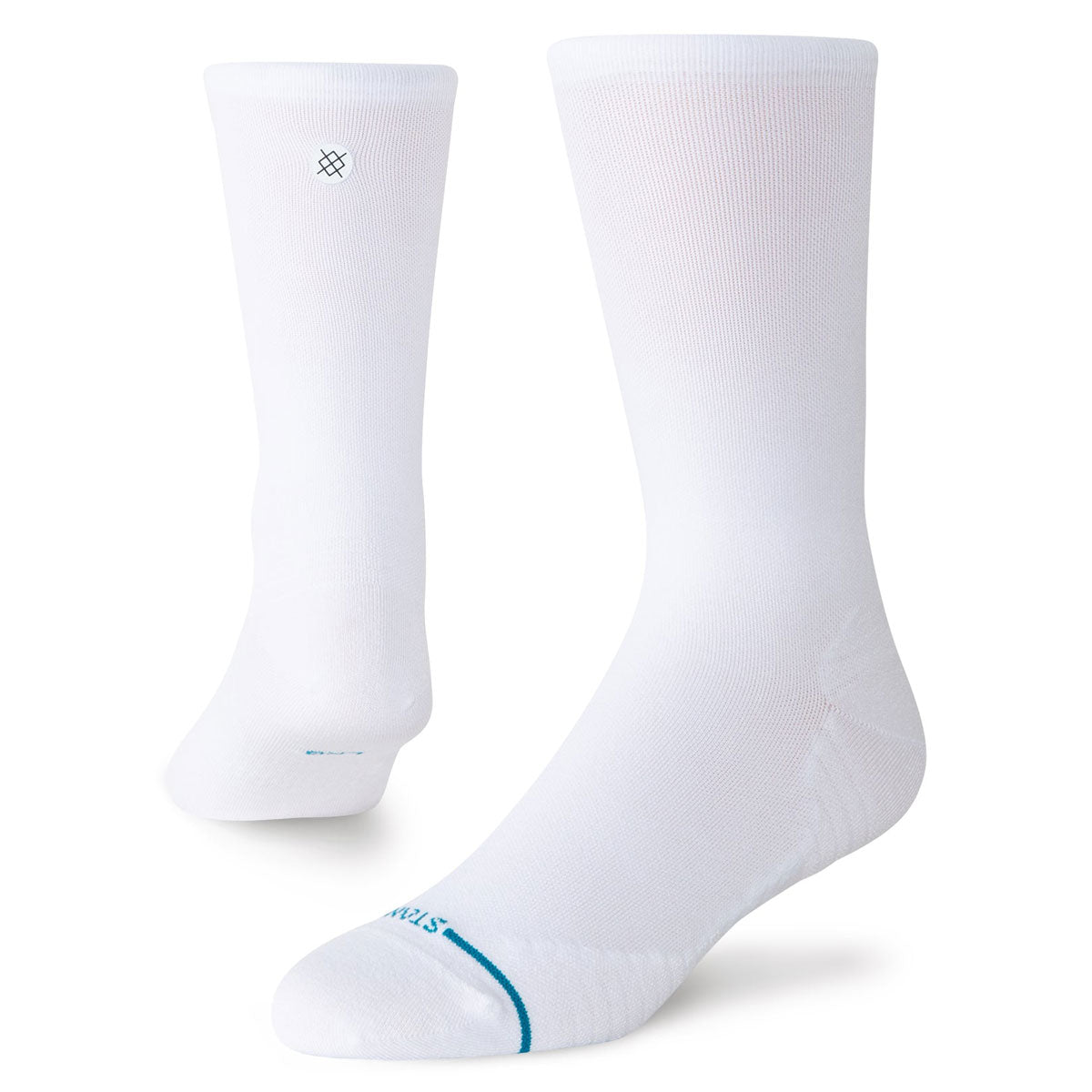 Stance Golf Ribbed Mid Crew Socks - White image 1