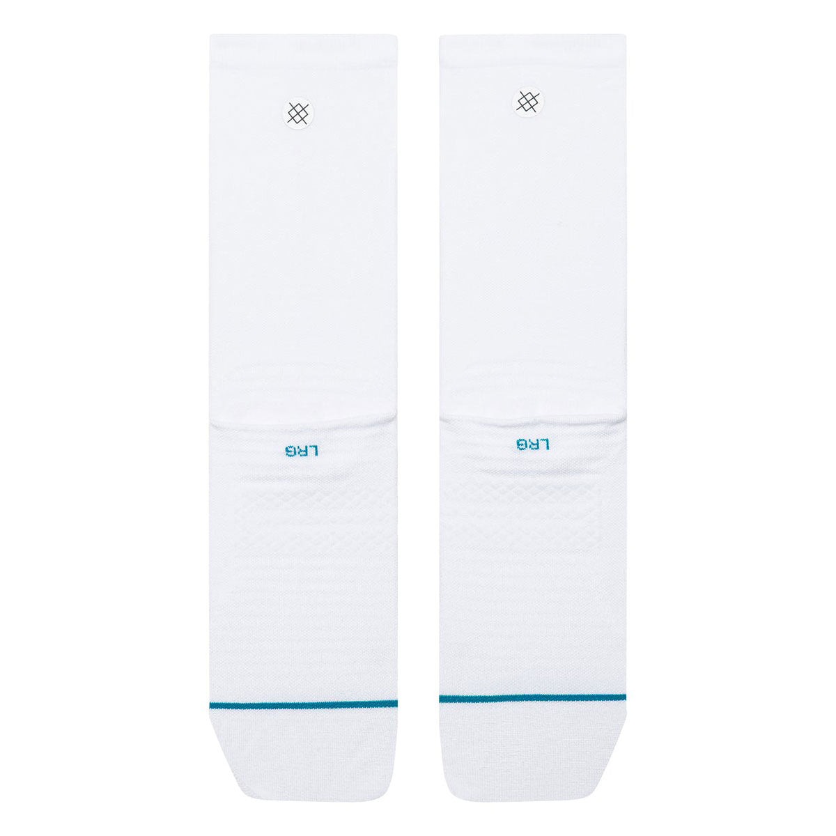 Stance Golf Ribbed Mid Crew Socks - White image 3
