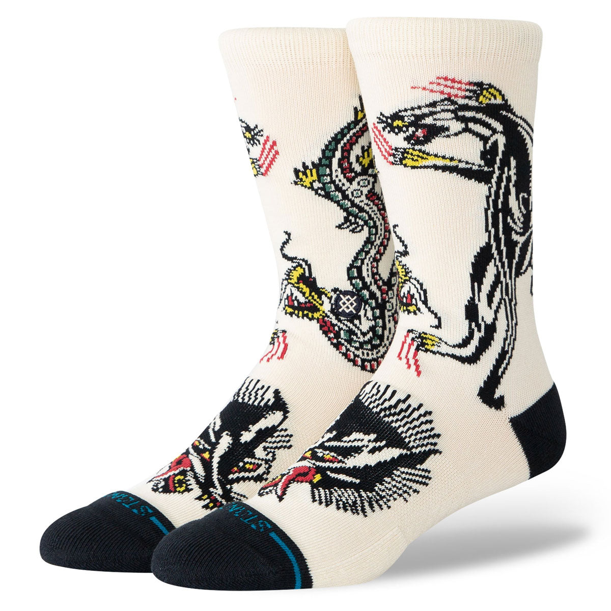 Stance Battle Crew Socks - Cream image 1