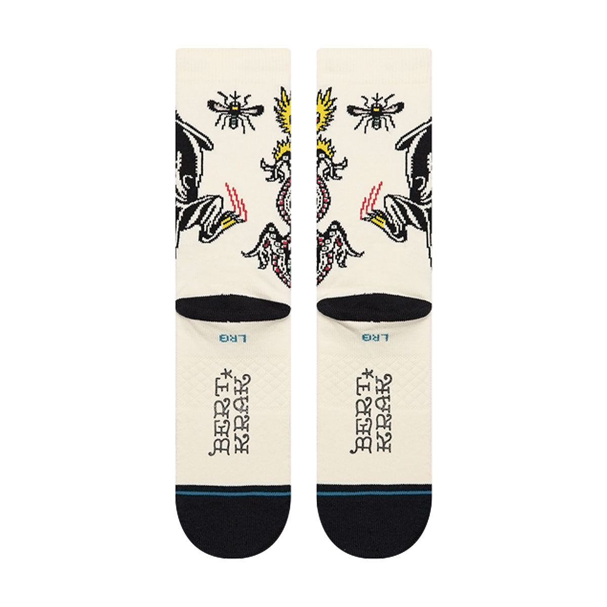Stance Battle Crew Socks - Cream image 3