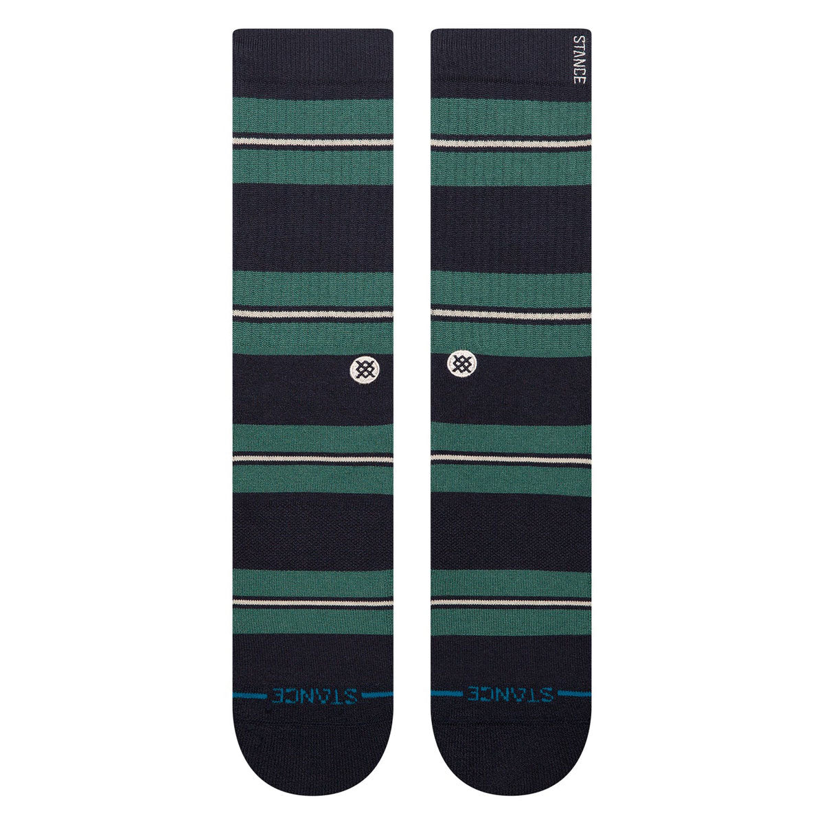 Stance Caesar Stripe Crew Socks - Green image 2
