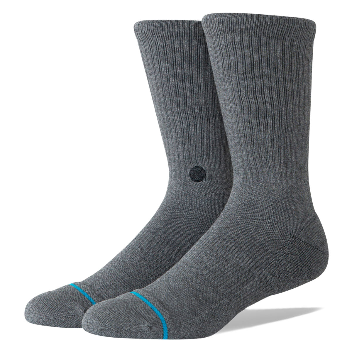 Stance Signature Crew Socks - Black Heather image 1