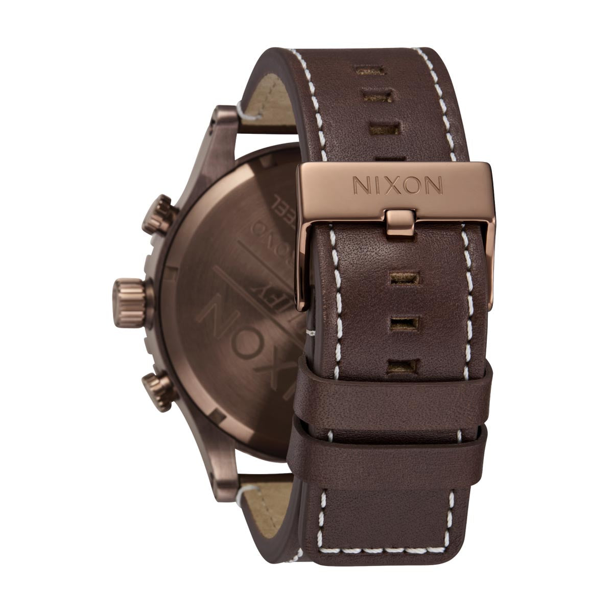 Nixon 51-30 Chrono Leather Watch - Chocolate/Dark Roast/Brown image 4