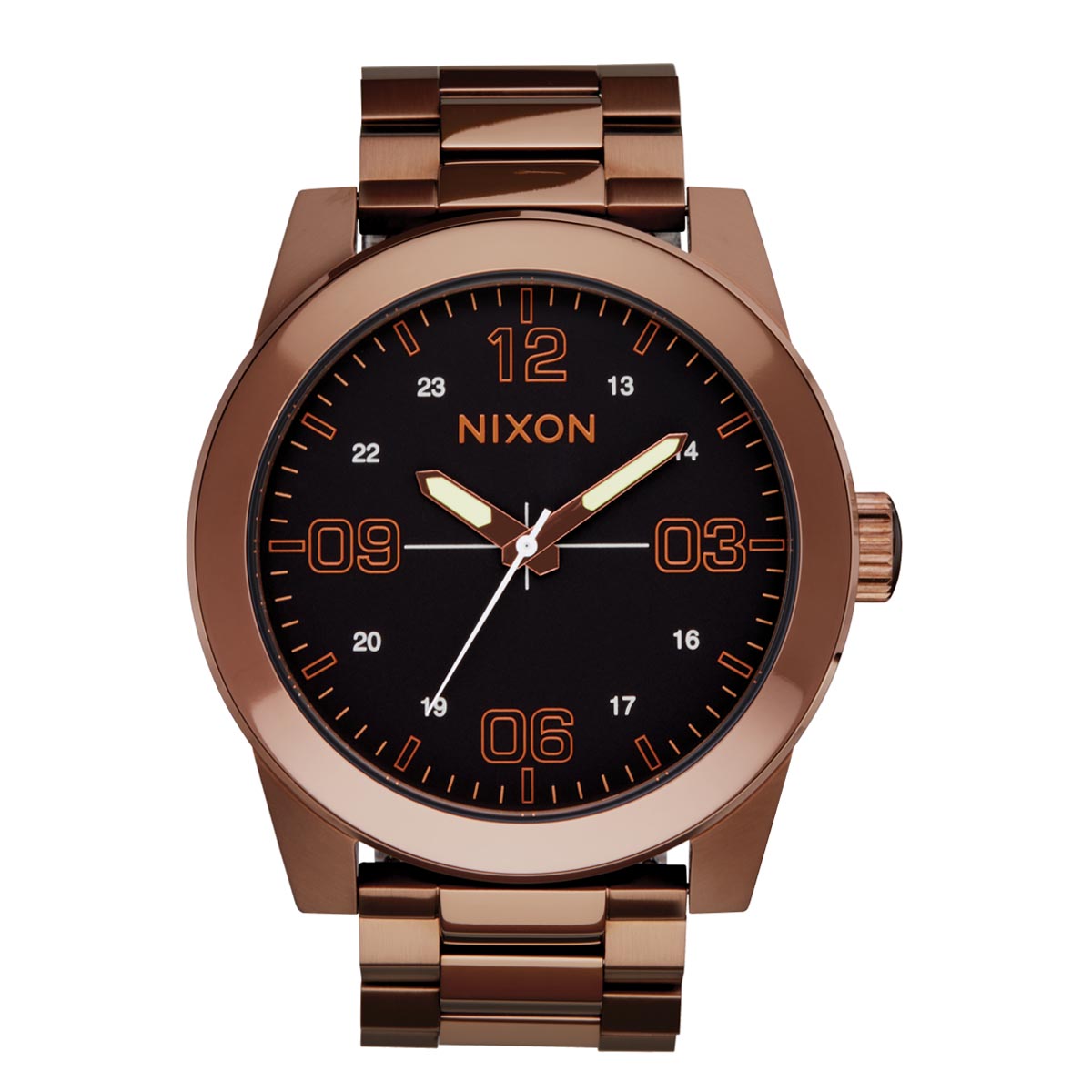 Nixon Corporal Stainless Steel Watch - Chocolate/Dark Roast image 1