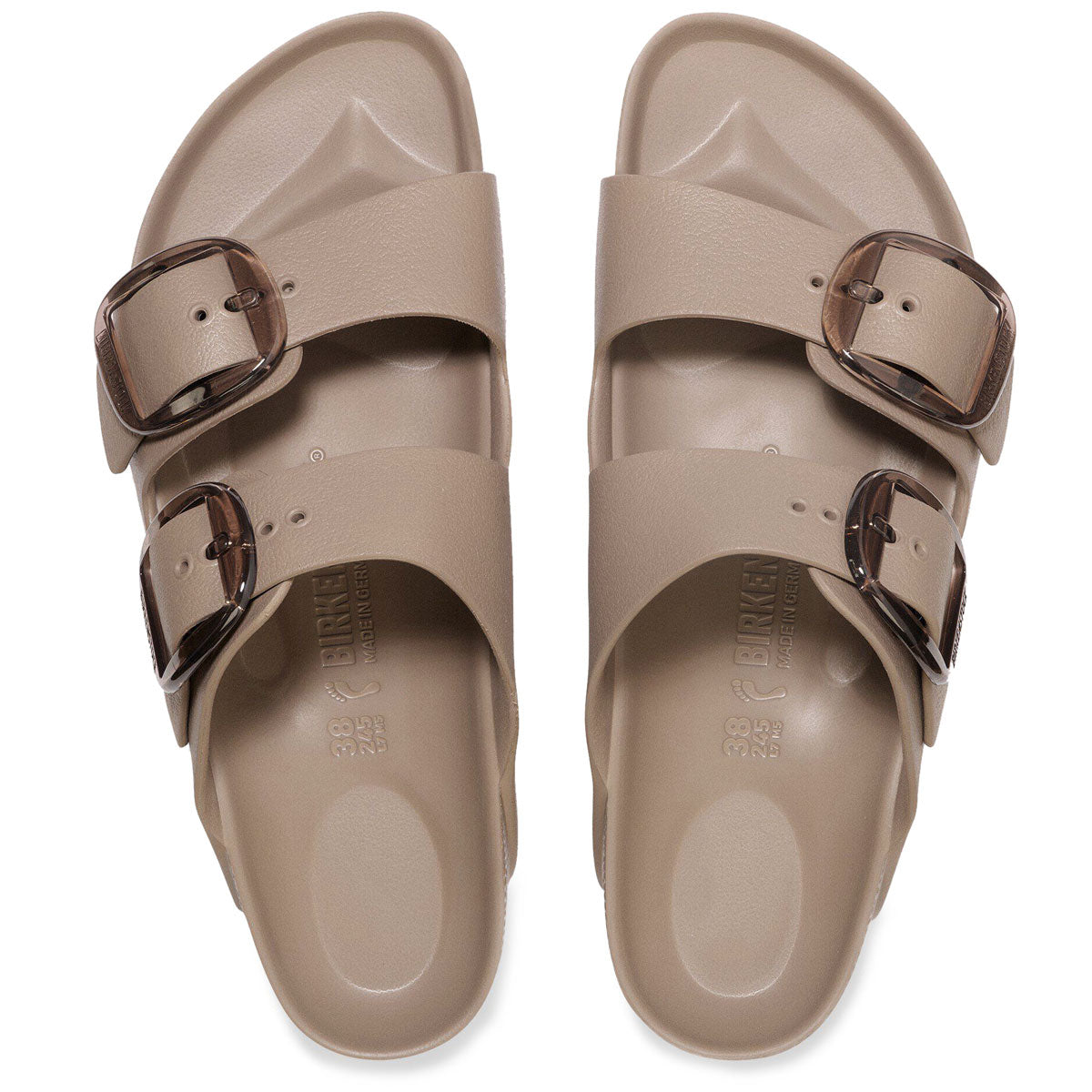 Birkenstock Womens Arizona Big Buckle EVA Sandals - Gray Taupe image 3