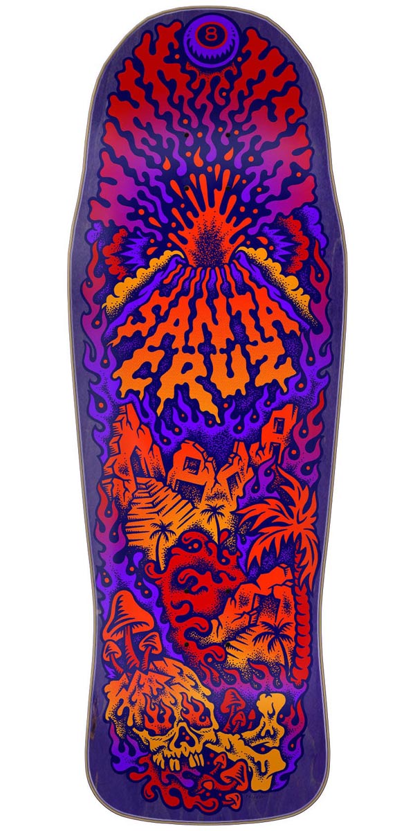 Santa Cruz Winkowski Volcano Shaped Skateboard Deck - 10.34