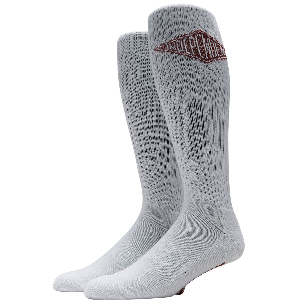 Independent Diamond Groundwork Crew Socks - White image 1