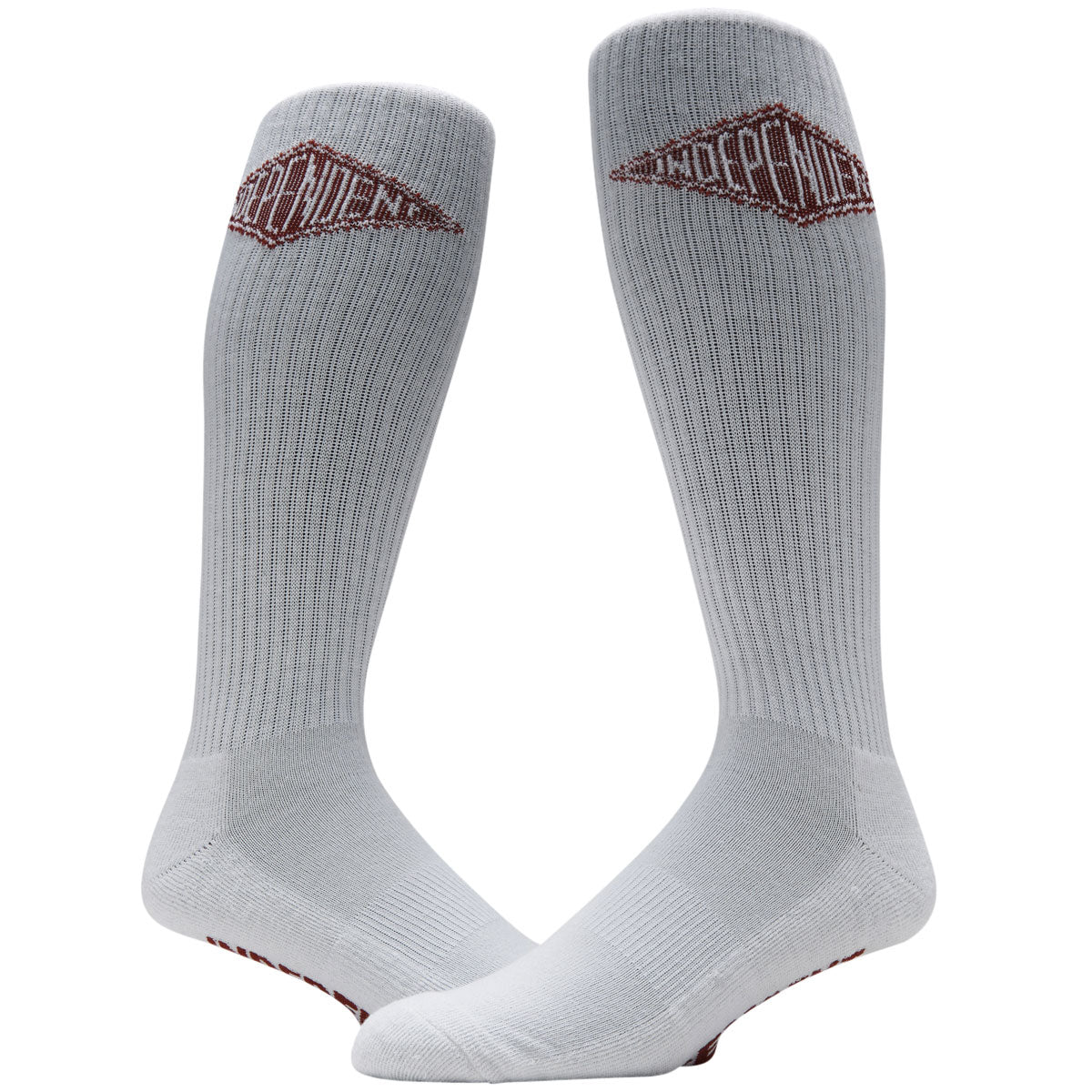 Independent Diamond Groundwork Crew Socks - White image 2