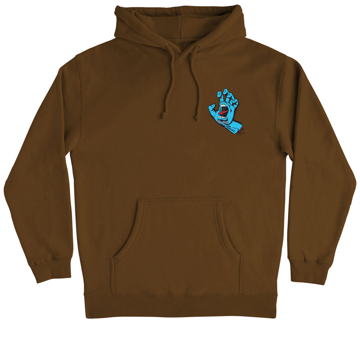 Santa Cruz Screaming Hand Hoodie - Brown image 1