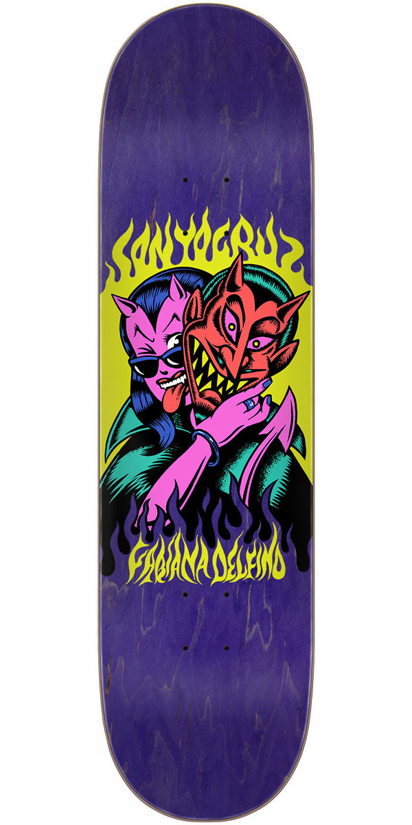 Santa Cruz Delfino Devil VX Skateboard Deck - 8.25