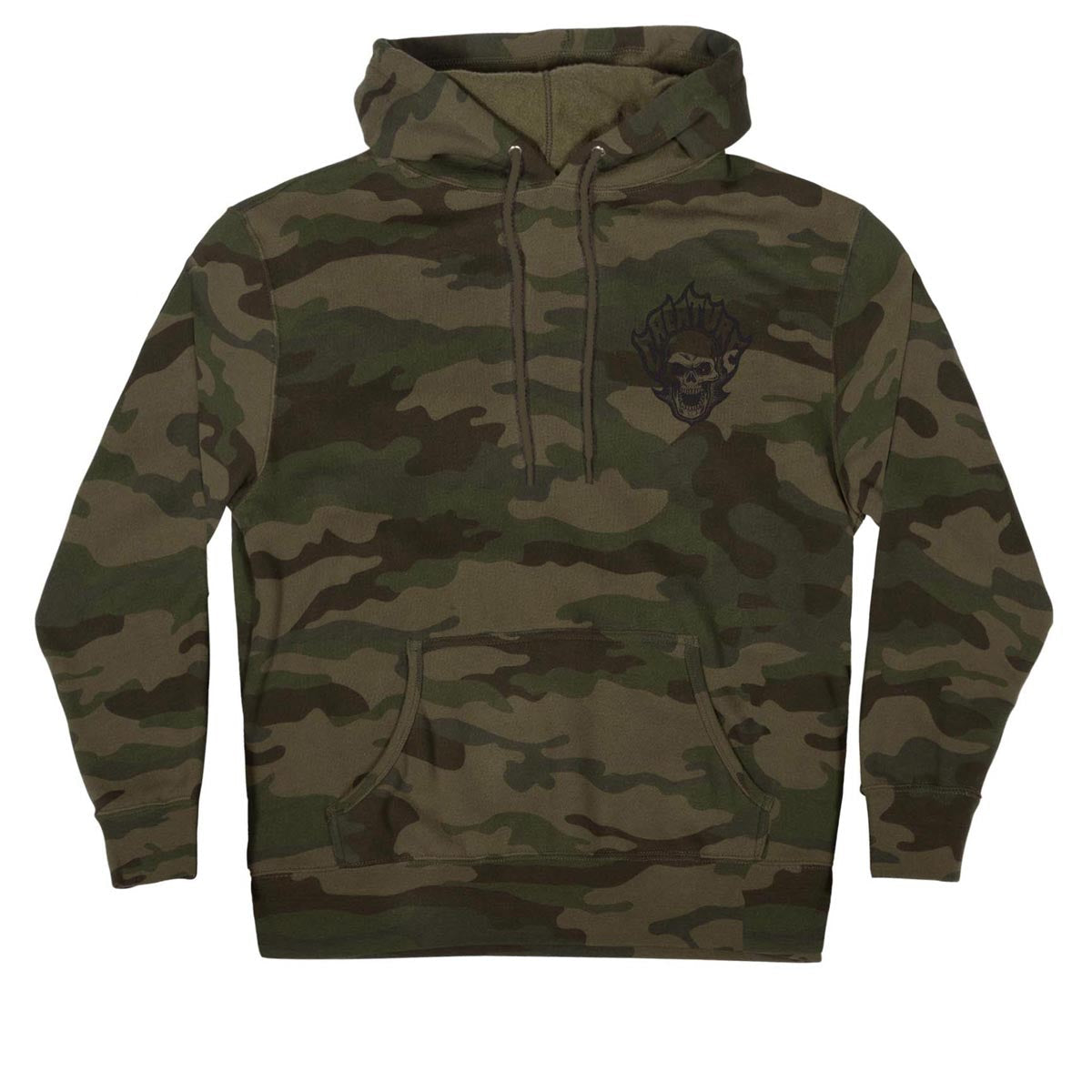 Creature Bonehead Flame Hoodie - Forest Camo image 2