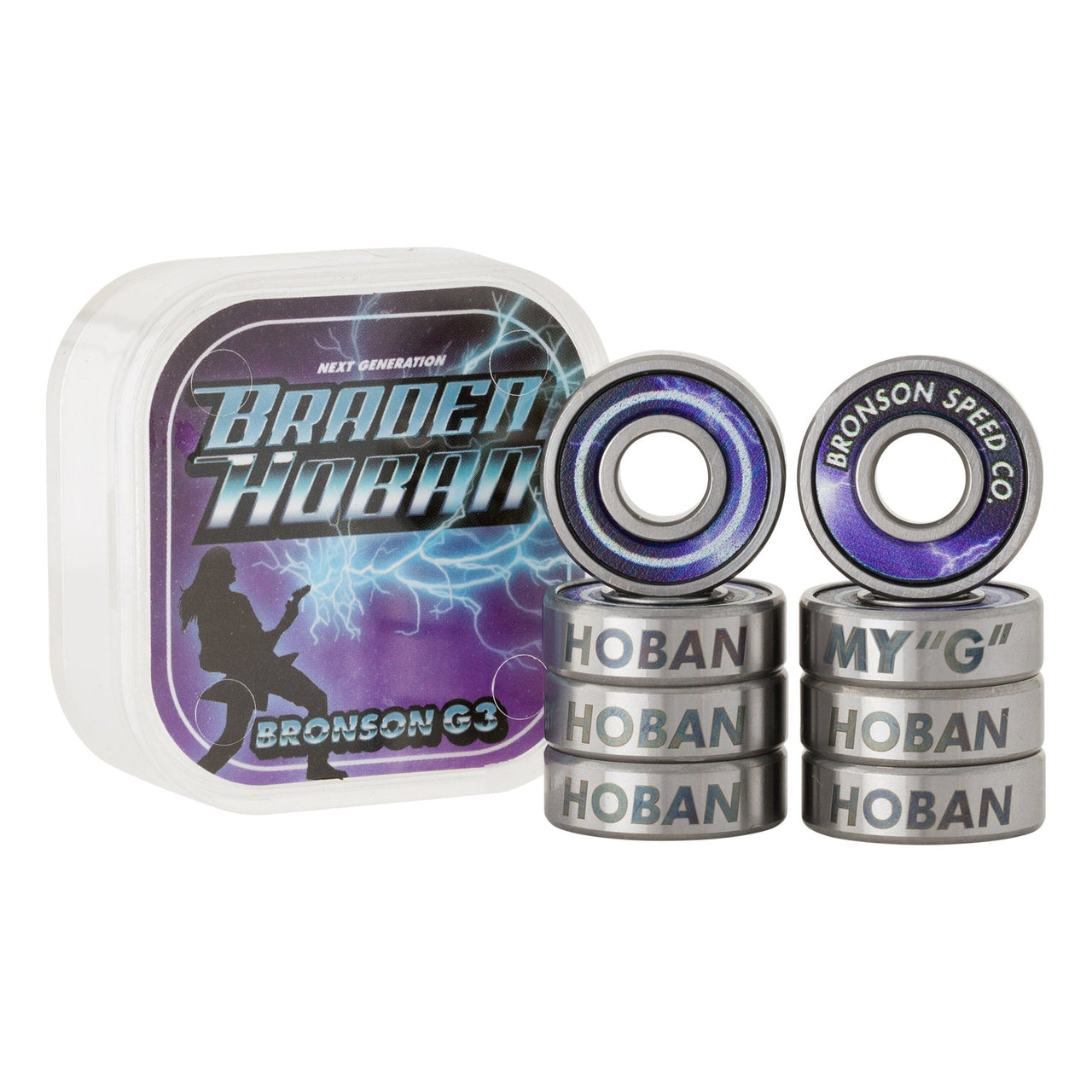 Bronson Braden Hoban Pro G3 Bearings - Purple image 1