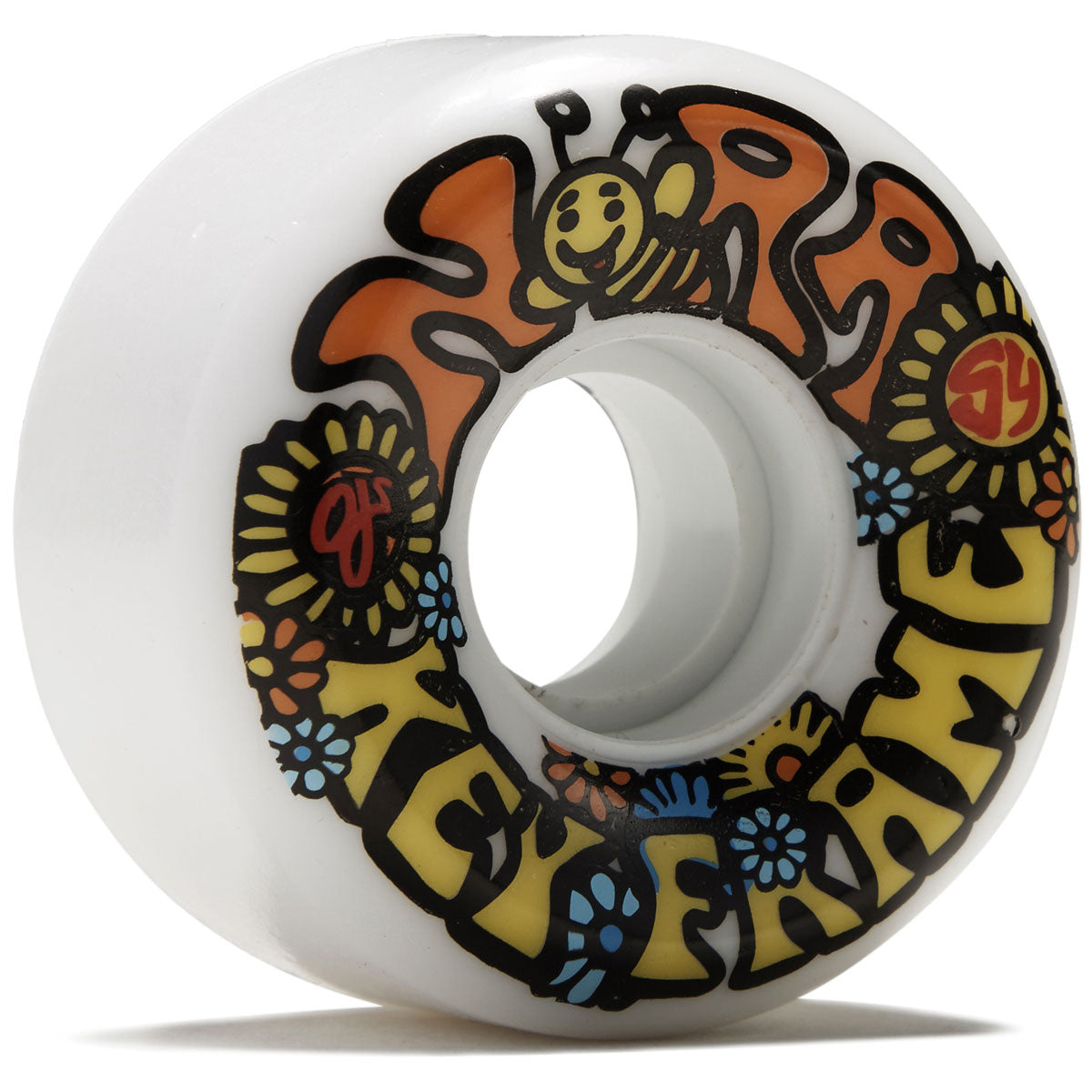 OJ Nora Vasconcellos Flowers Keyframe 87a Skateboard Wheels - White - 54mm image 1