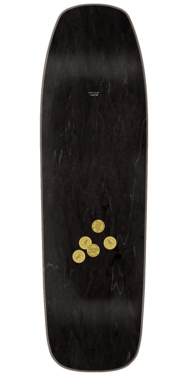 Santa Cruz Delfino Pinball Shaped Skateboard Complete - 9.14