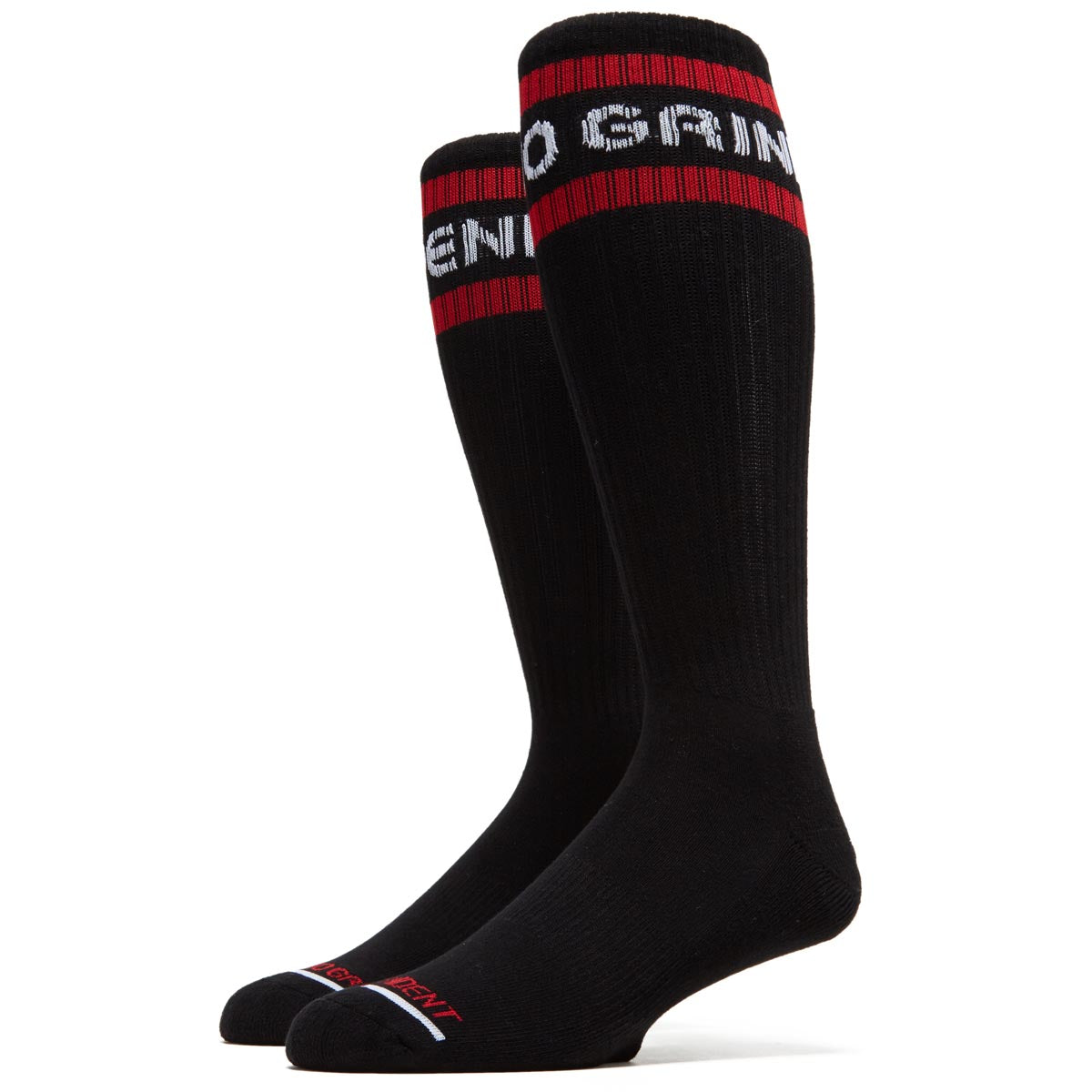 Independent Classic Bauhaus Stripe Crew Socks - Black image 1