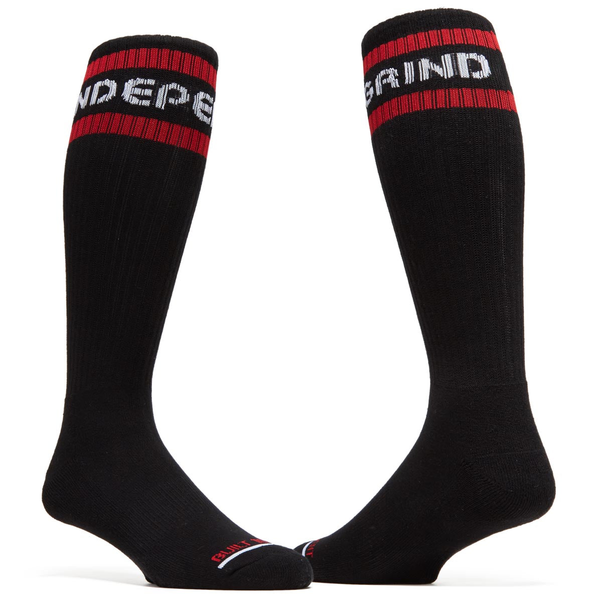 Independent Classic Bauhaus Stripe Crew Socks - Black image 2