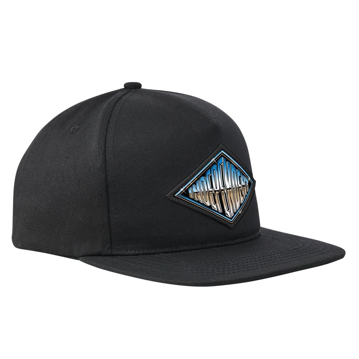 Independent Chrome Summit Snapback Mid Profile Hat - Black image 3