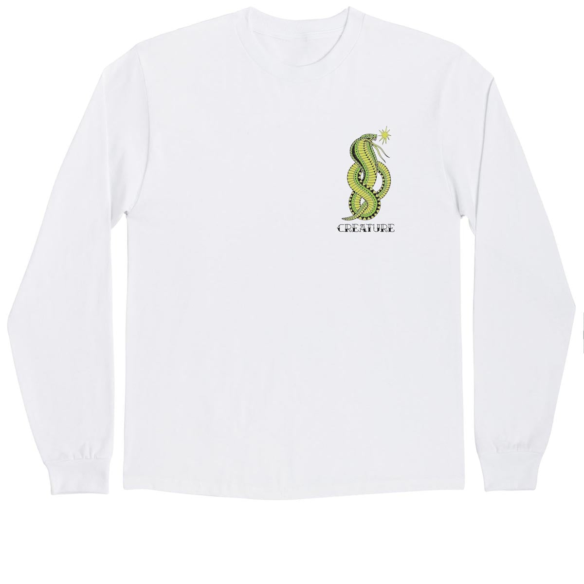 Creature Fiend Flash Long Sleeve T-Shirt - White image 1