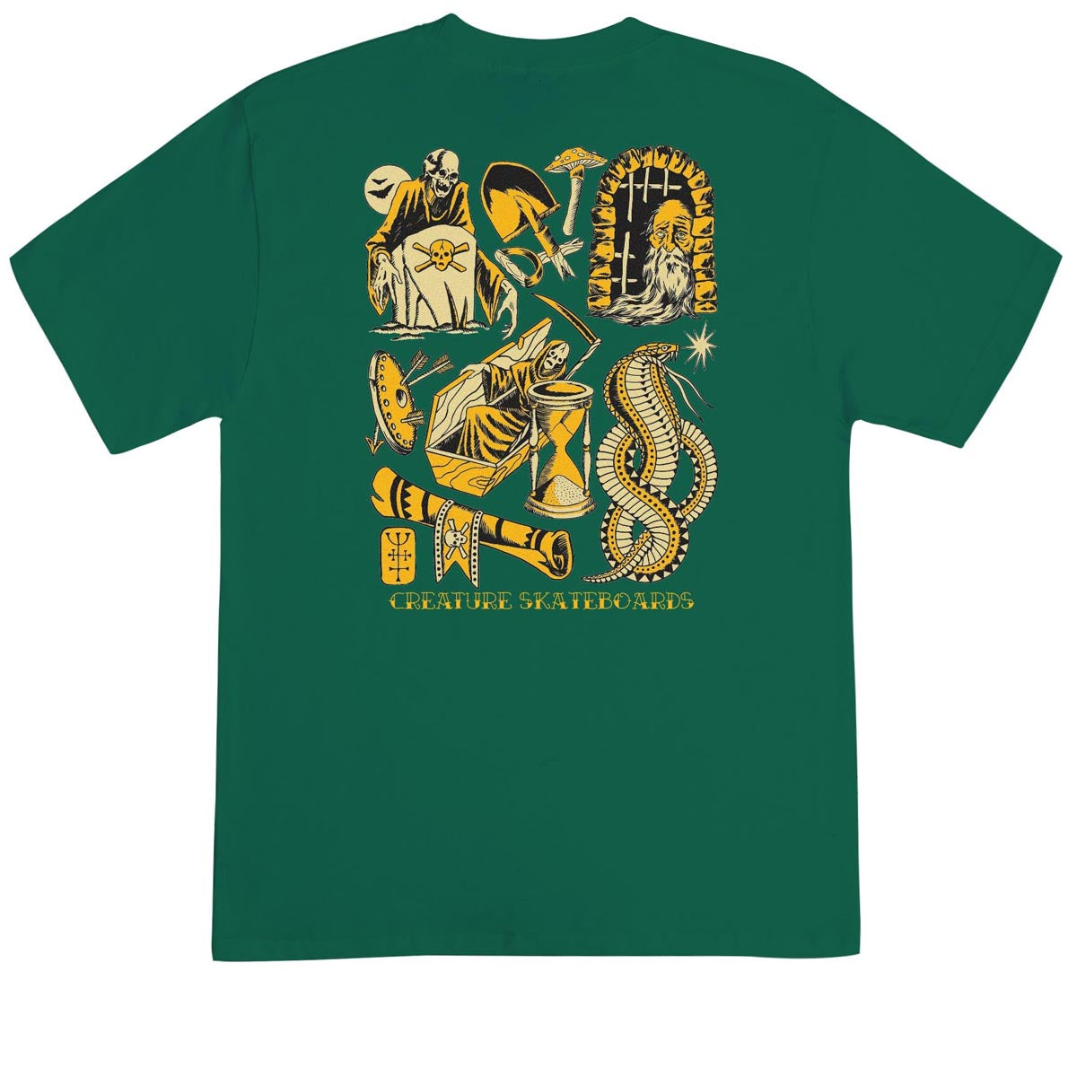 Creature Fiend Flash T-Shirt - Dark Green image 2