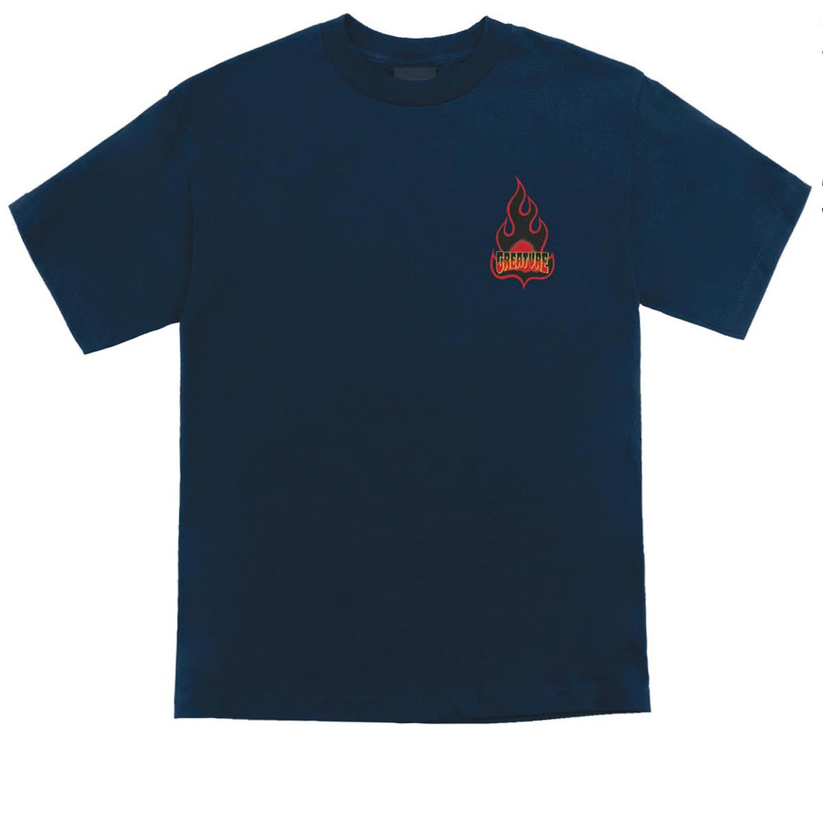 Creature Logo Flame T-Shirt - Navy image 1