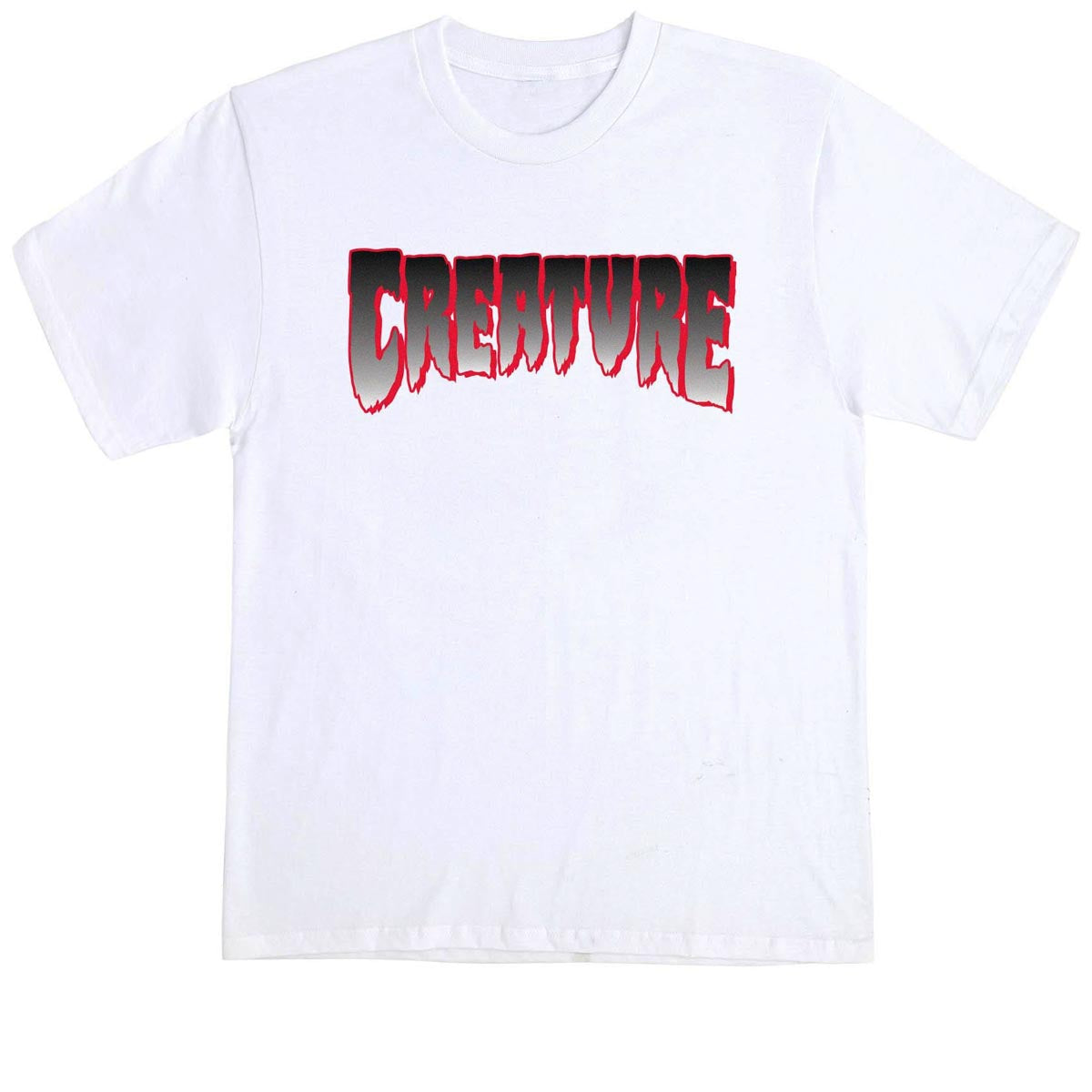 Creature Logo T-Shirt - White/Red image 1