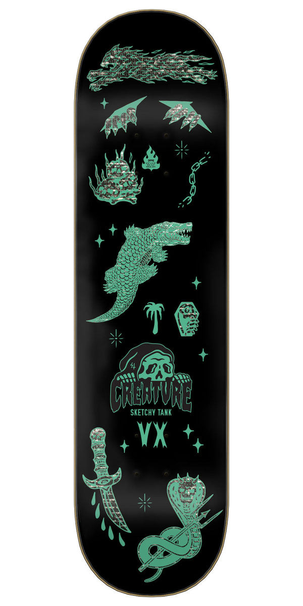 Creature Gonzalez Trippy Tanks VX  Skateboard Deck - 8.25