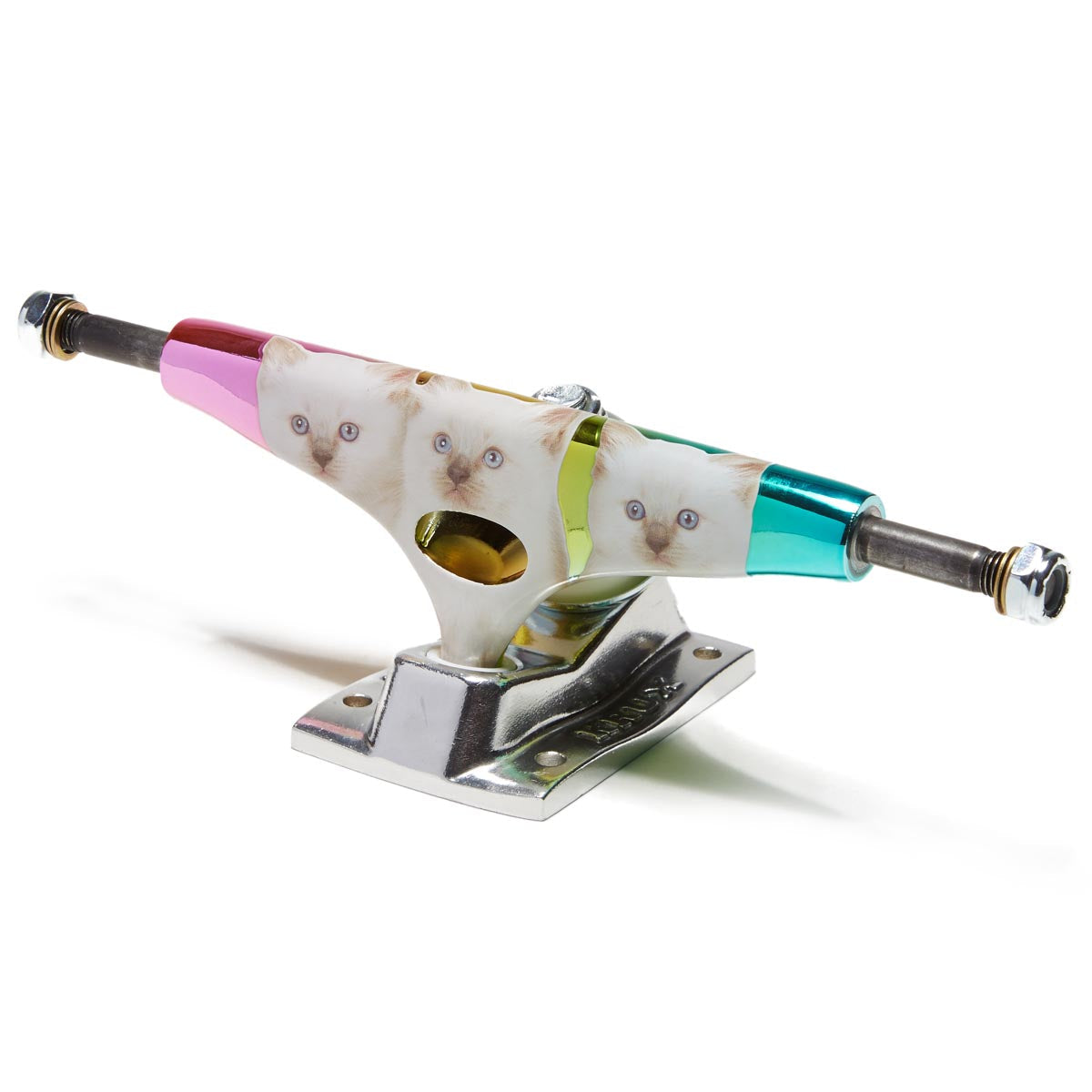 Krux K5 Krome Rainbow Kitties Standard Skateboard Trucks - 8.00