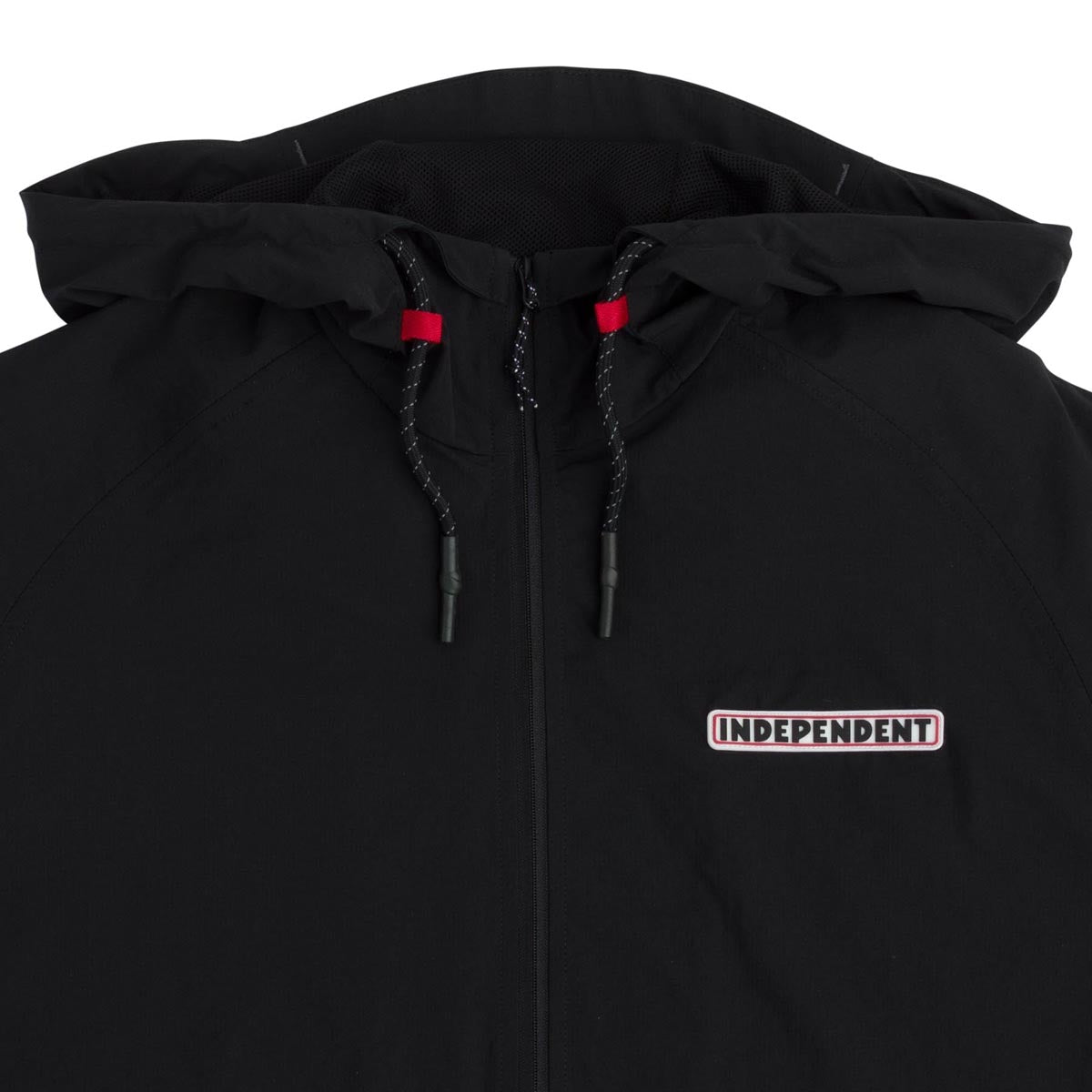 Independent Heights Hooded Windbreaker Jacket - Black image 3