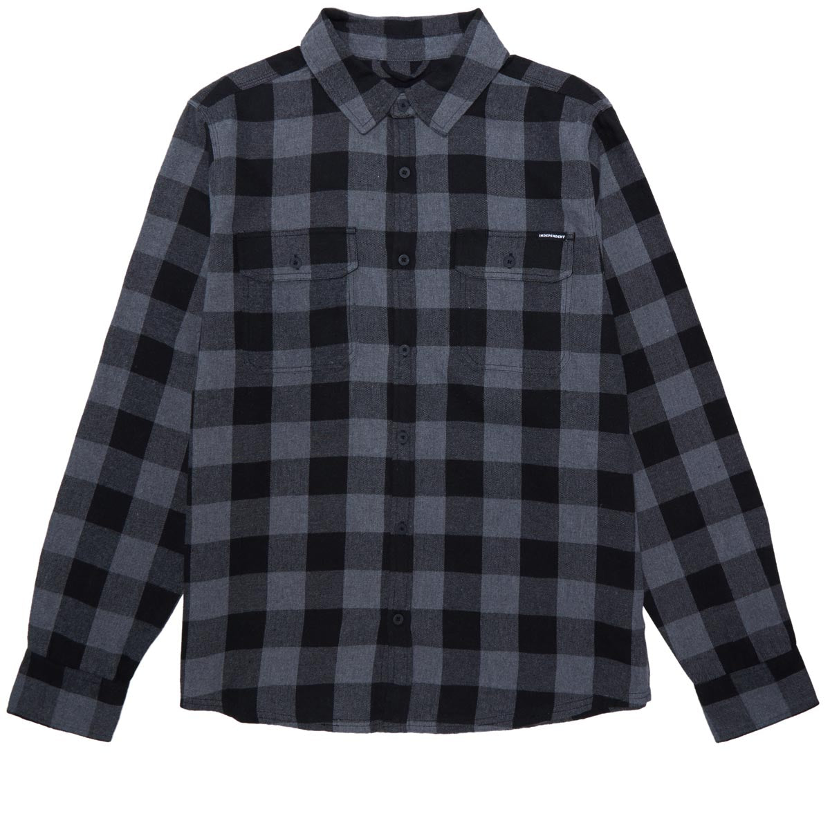 Independent Belmont Flannel Long Sleeve Shirt - Grey image 1