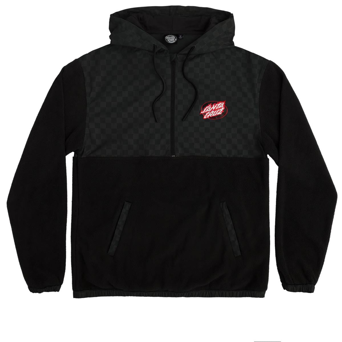 Santa Cruz Igniter Hoodie - Black/Black Checker image 1