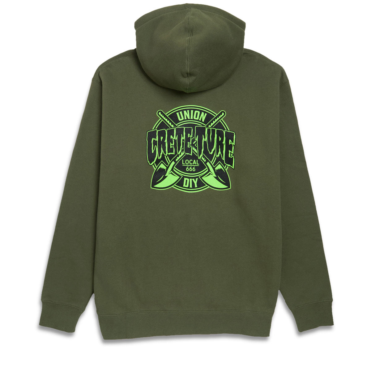 Creature Crete-Ture DIY Zip Hoodie - Army image 2