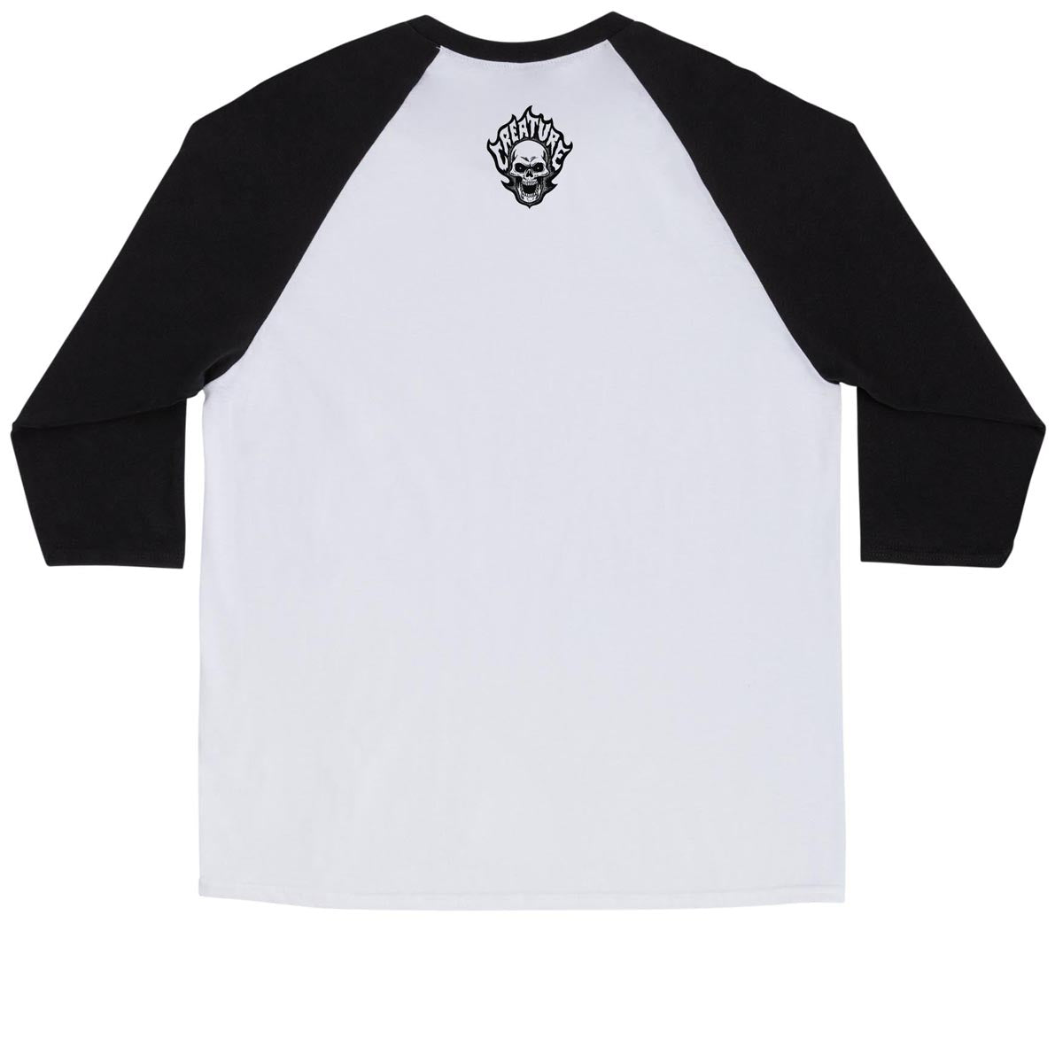 Creature Listen To 3/4 Sleeve T-Shirt - White/Black image 2