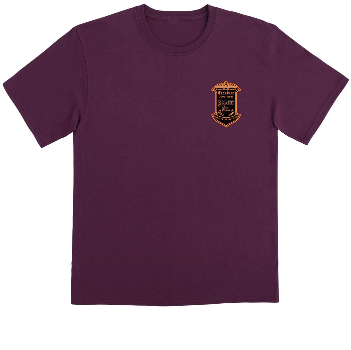 Creature Last Drop T-Shirt - Eggplant image 1