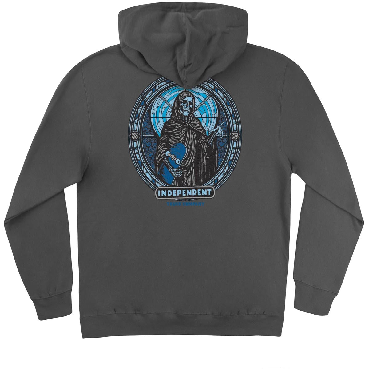 Independent ITC Stained Zip Up Hoodie - Charcoal image 1