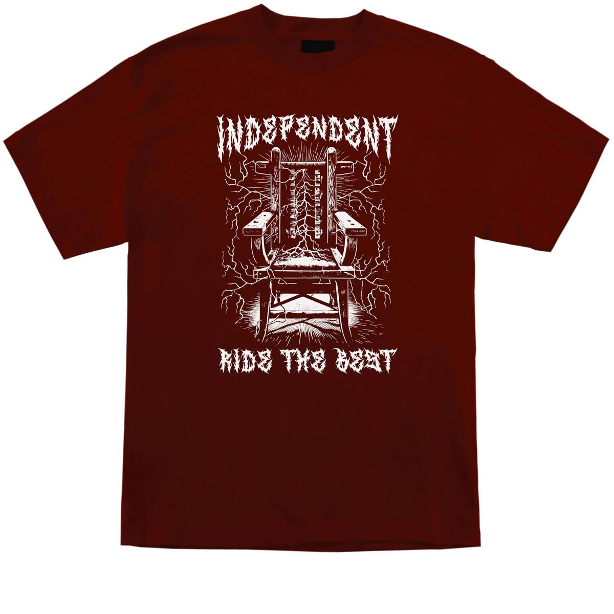 Independent RTB Lightning T-Shirt - Burgundy image 1