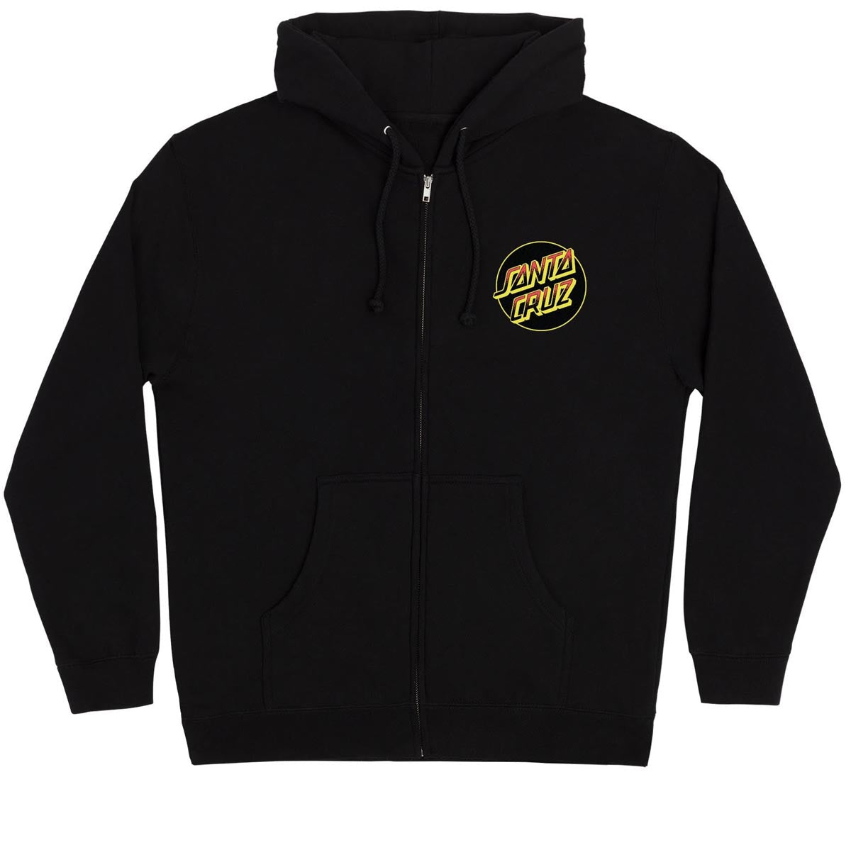 Santa Cruz Kendall Wolf Dot Zip Up Hoodie - Black image 2