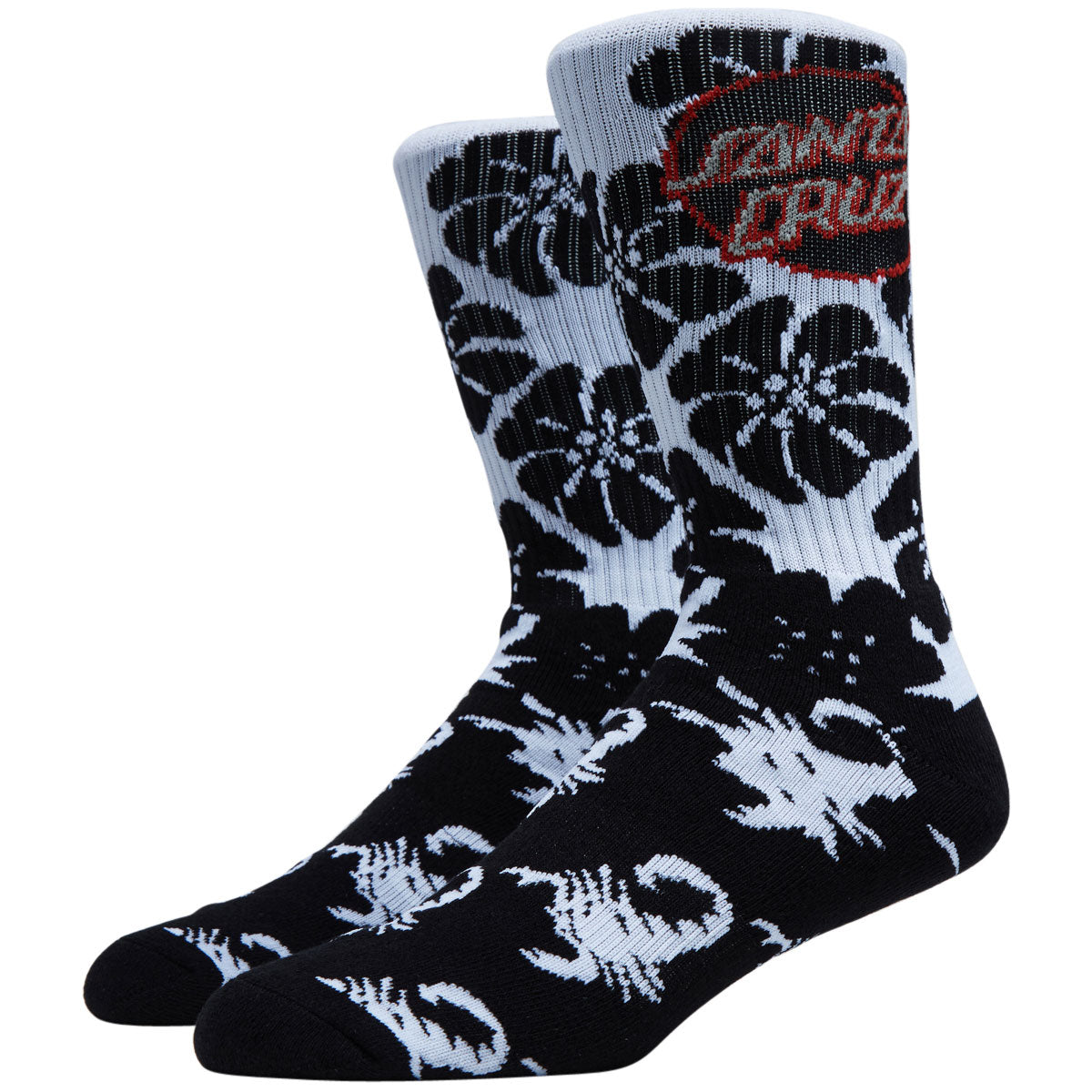 Santa Cruz Meyer Freestyle Mid Crew Socks - Black image 1