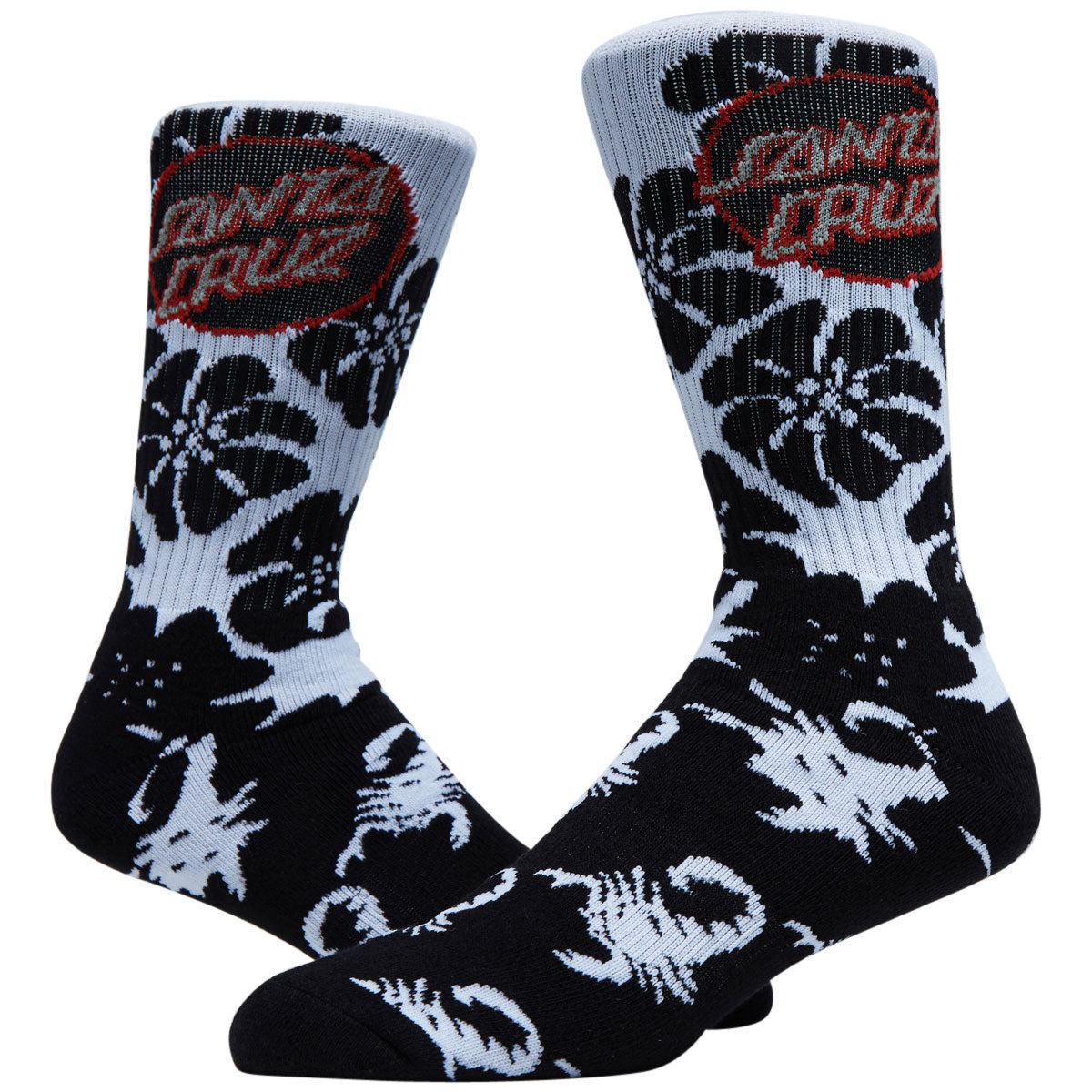 Santa Cruz Meyer Freestyle Mid Crew Socks - Black image 2