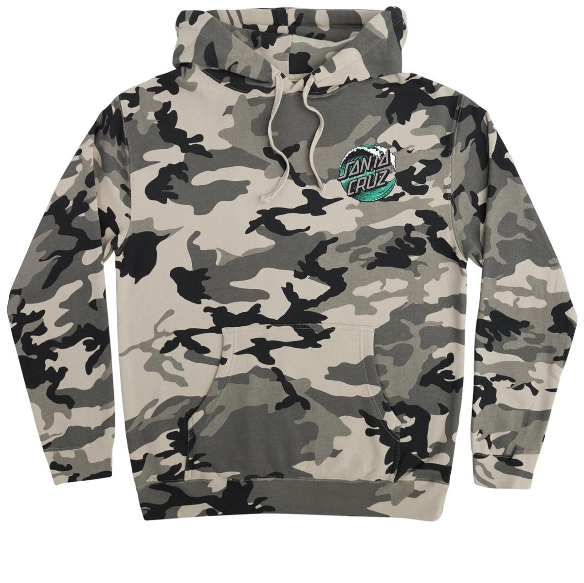 Santa Cruz Wave Dot Hoodie - Snow Camo image 1