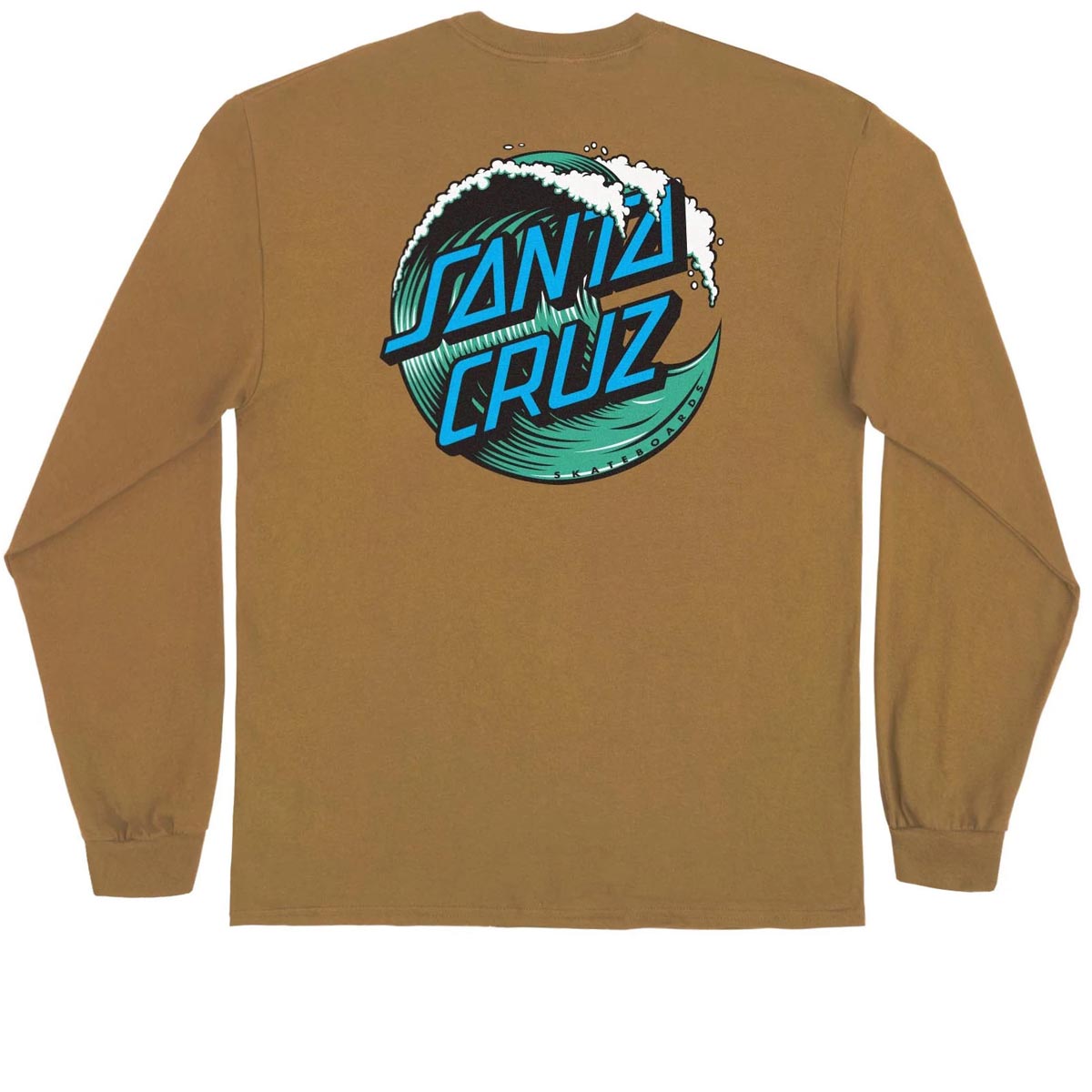 Santa Cruz Wave Dot Long Sleeve T-Shirt - Brown Sugar image 1